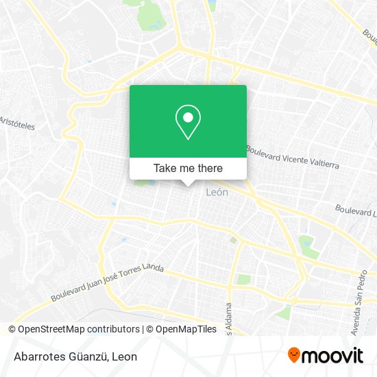 Mapa de Abarrotes Güanzü