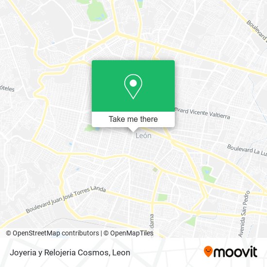 Mapa de Joyeria y Relojeria Cosmos