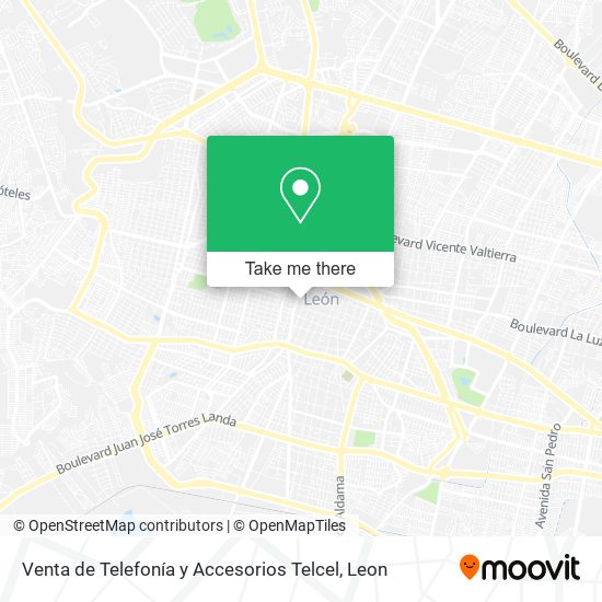 Venta de Telefonía y Accesorios Telcel map