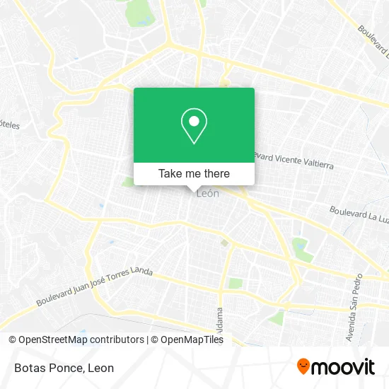 Botas Ponce map