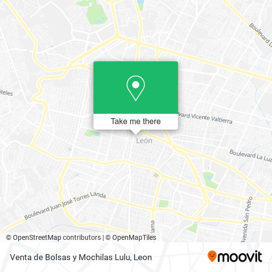 Venta de Bolsas y Mochilas Lulu map