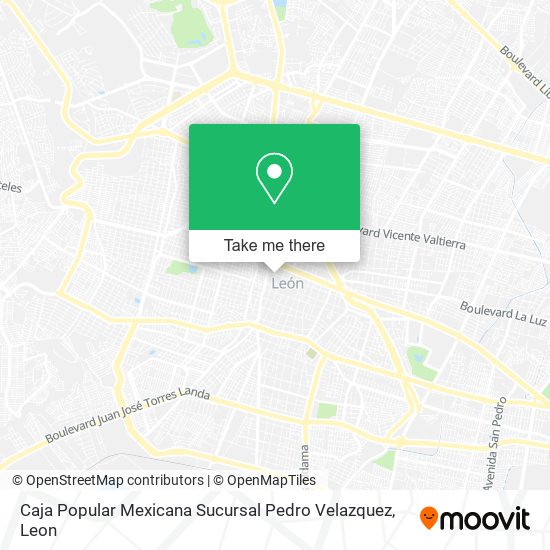 Caja Popular Mexicana Sucursal Pedro Velazquez map