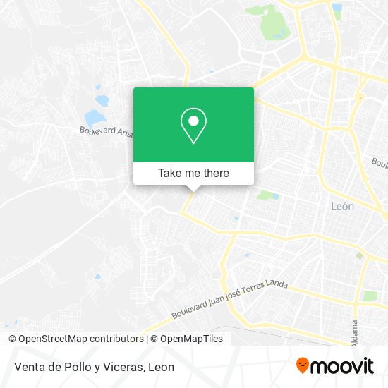 Venta de Pollo y Viceras map