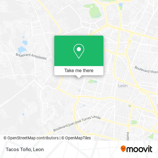 Mapa de Tacos Toño