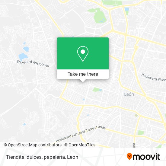 Tiendita, dulces, papeleria map