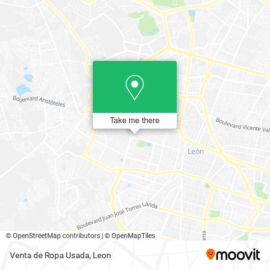 Mapa de Venta de Ropa Usada