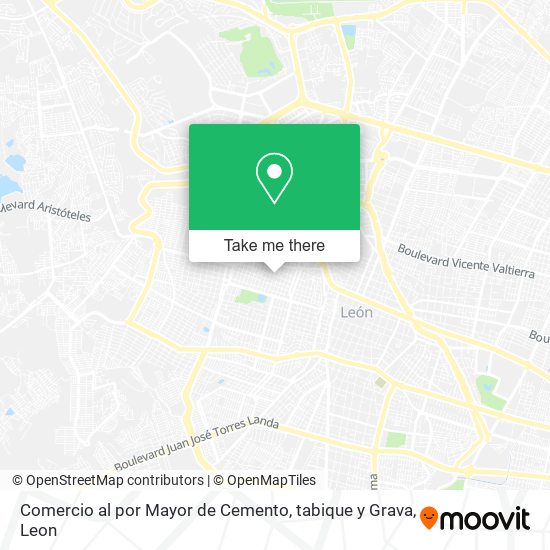 Comercio al por Mayor de Cemento, tabique y Grava map