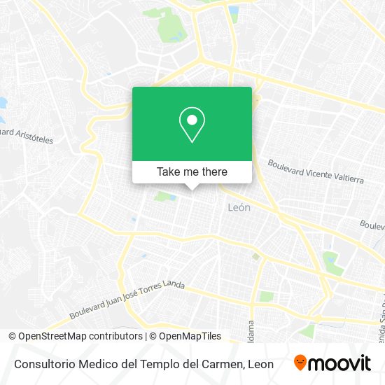 Consultorio Medico del Templo del Carmen map