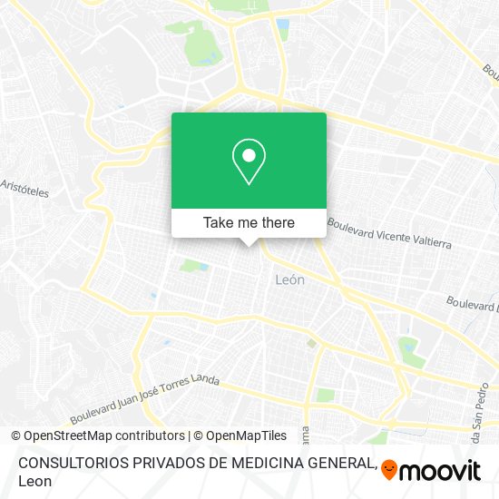 Mapa de CONSULTORIOS PRIVADOS DE MEDICINA GENERAL