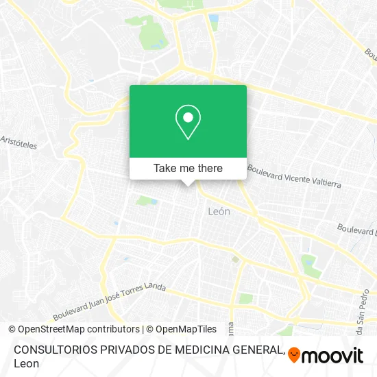 CONSULTORIOS PRIVADOS DE MEDICINA GENERAL map