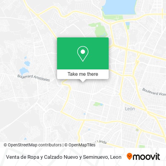 Venta de Ropa y Calzado Nuevo y Seminuevo map