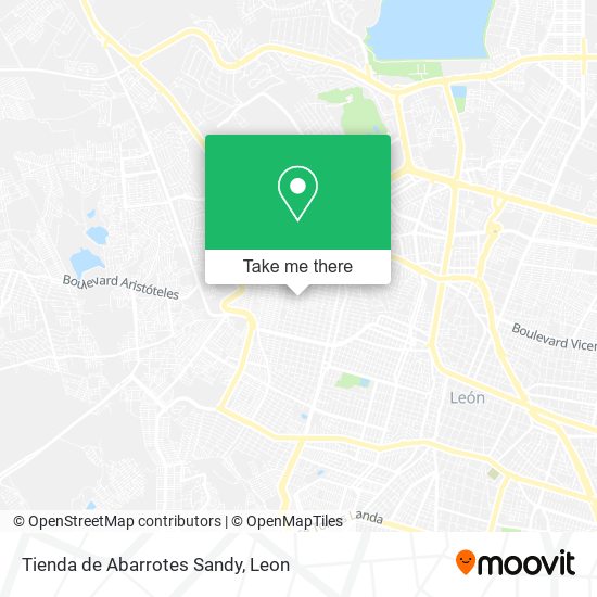 Mapa de Tienda de Abarrotes Sandy