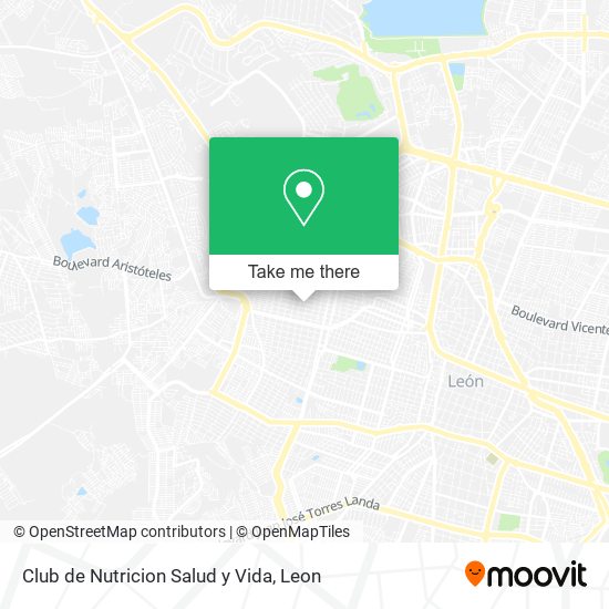 Club de Nutricion Salud y Vida map