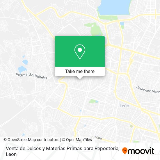 Mapa de Venta de Dulces y Materias Primas para Reposteria