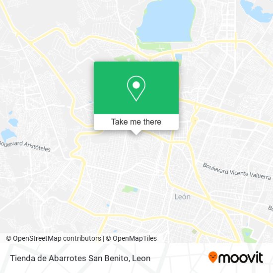 Mapa de Tienda de Abarrotes San Benito