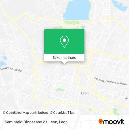 Seminario Diocesano de Leon map