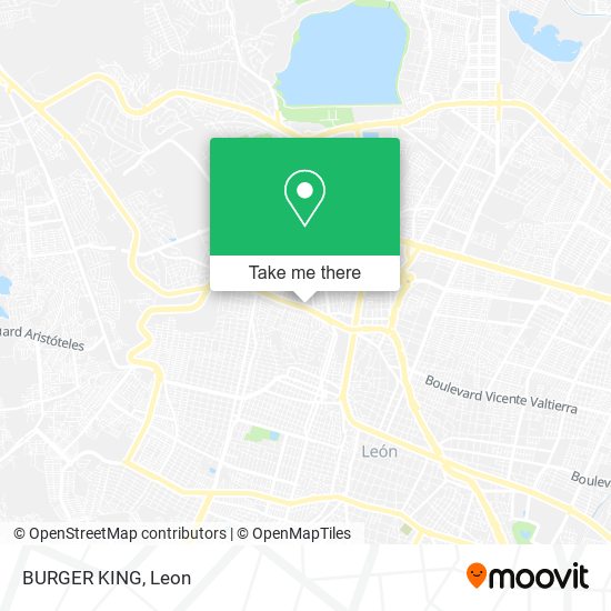 BURGER KING map