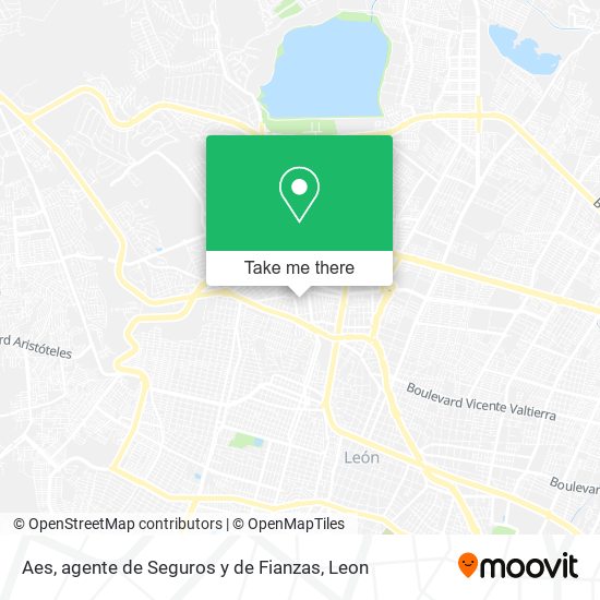 Mapa de Aes, agente de Seguros y de Fianzas