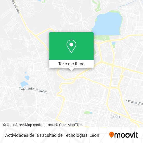 Actividades de la Facultad de Tecnologías map