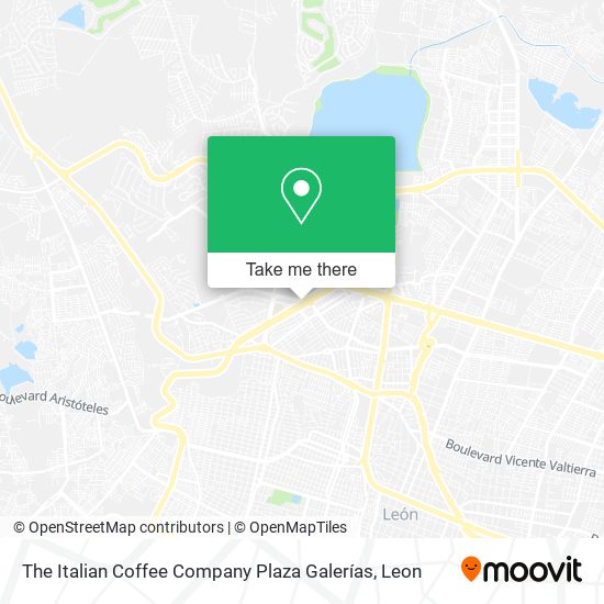 The Italian Coffee Company Plaza Galerías map