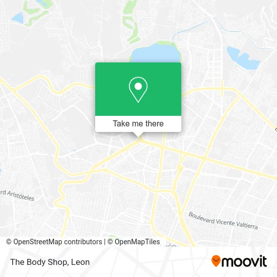 The Body Shop map