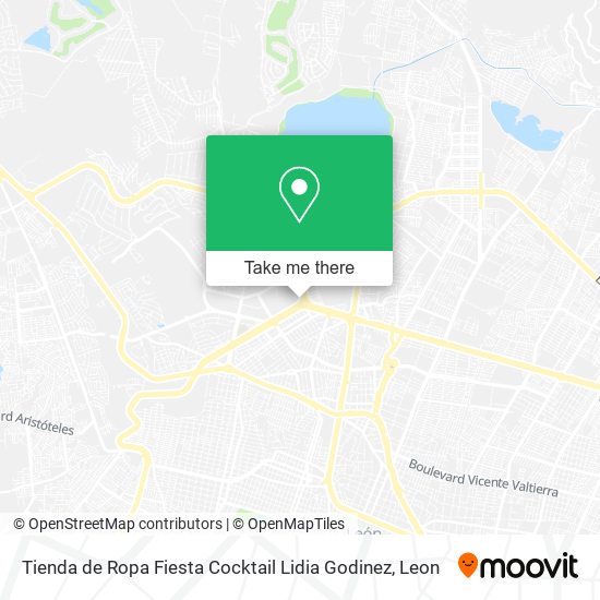 Mapa de Tienda de Ropa Fiesta Cocktail Lidia Godinez