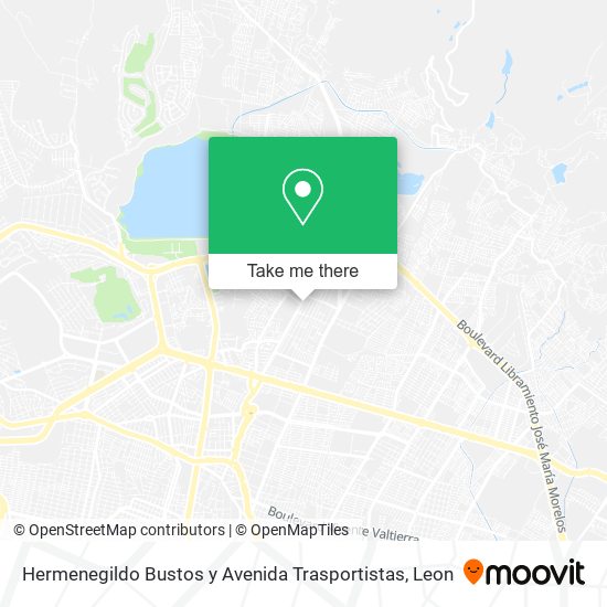 Hermenegildo Bustos y Avenida Trasportistas map