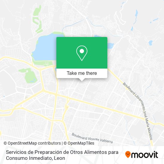 Mapa de Servicios de Preparación de Otros Alimentos para Consumo Inmediato