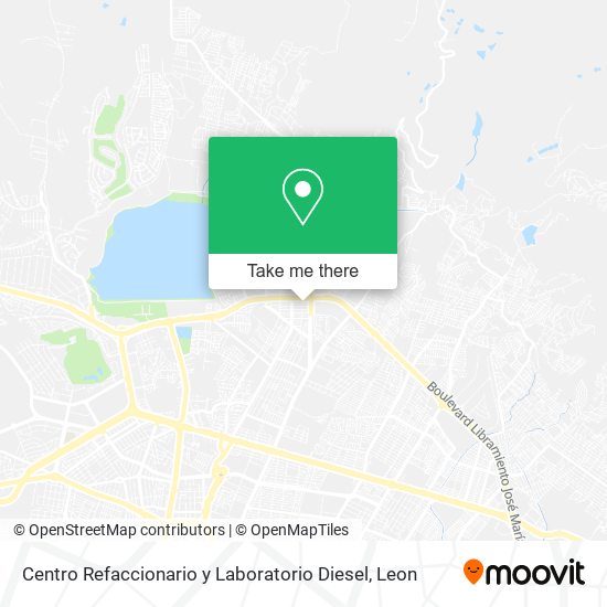 Mapa de Centro Refaccionario y Laboratorio Diesel