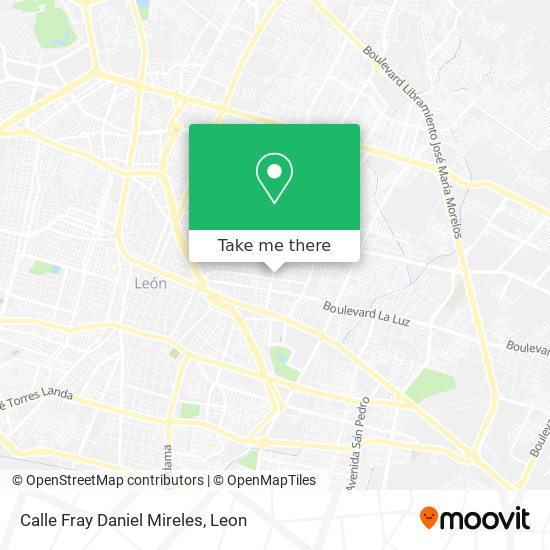 Mapa de Calle Fray Daniel Mireles