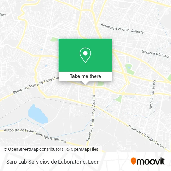 Mapa de Serp Lab Servicios de Laboratorio