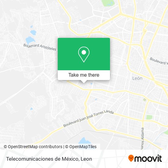 Telecomunicaciones de México map