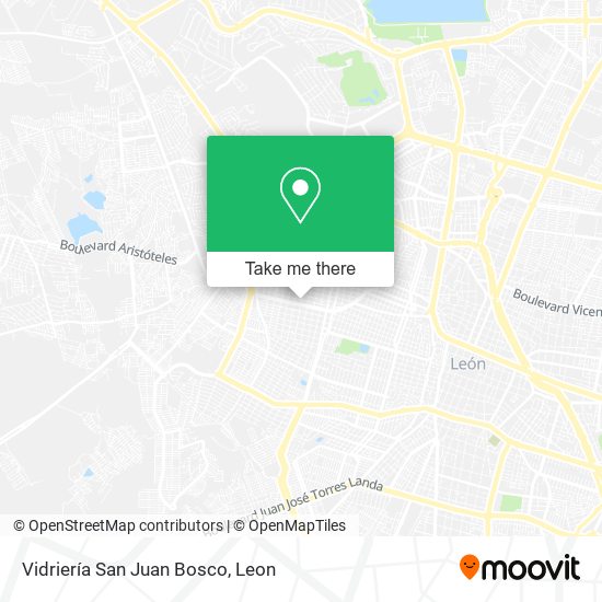 Vidriería San Juan Bosco map