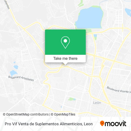 Mapa de Pro Vif Venta de Suplementos Alimenticios