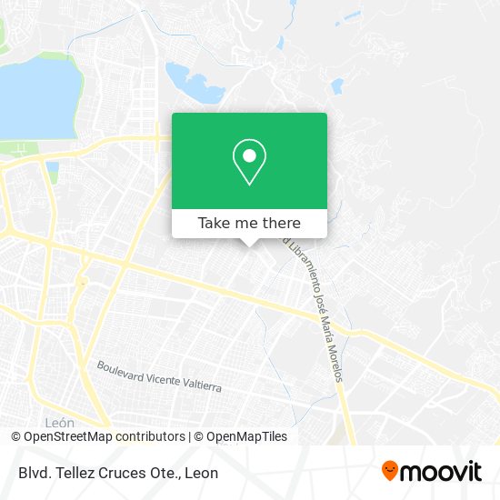 Blvd. Tellez Cruces Ote. map