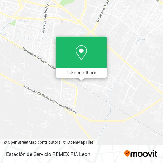 Estación de Servicio PEMEX Pl/ map