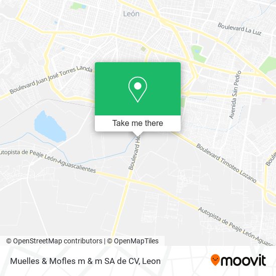 Muelles & Mofles m & m SA de CV map