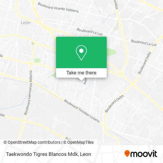 Taekwondo Tigres Blancos Mdk map