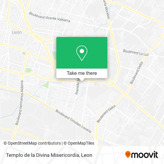 Mapa de Templo de la Divina Misericordia