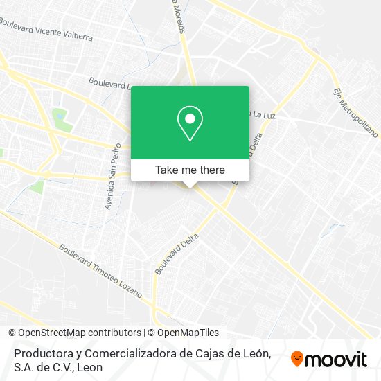 Productora y Comercializadora de Cajas de León, S.A. de C.V. map