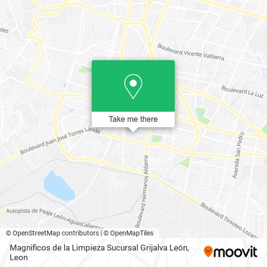 Mapa de Magnificos de la Limpieza Sucursal Grijalva León