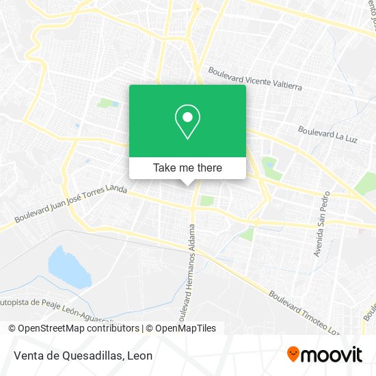 Mapa de Venta de Quesadillas