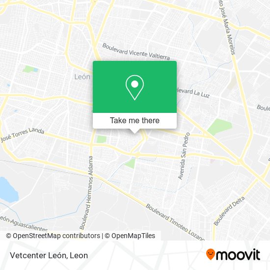 Vetcenter León map