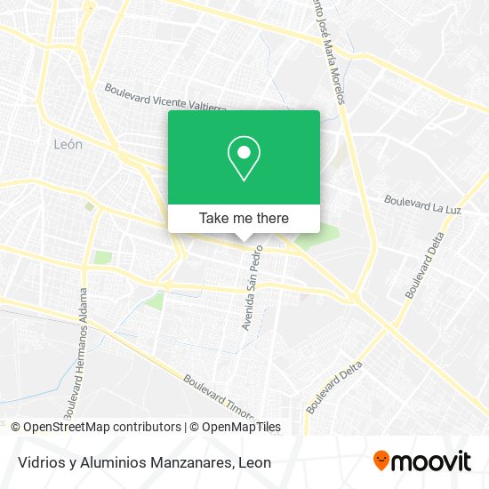 Mapa de Vidrios y Aluminios Manzanares