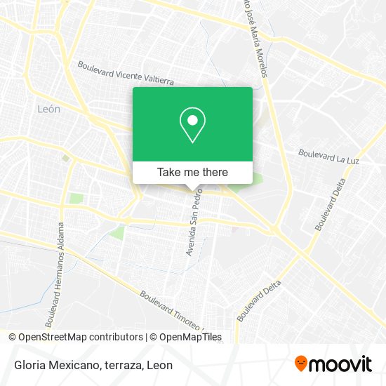 Mapa de Gloria Mexicano, terraza