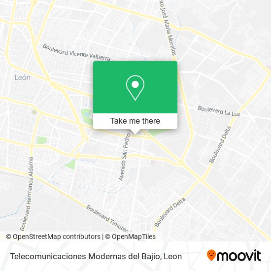 Telecomunicaciones Modernas del Bajío map