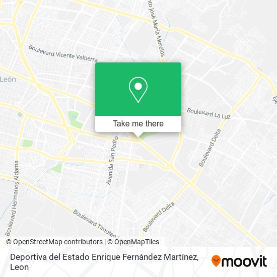 Deportiva del Estado Enrique Fernández Martínez map
