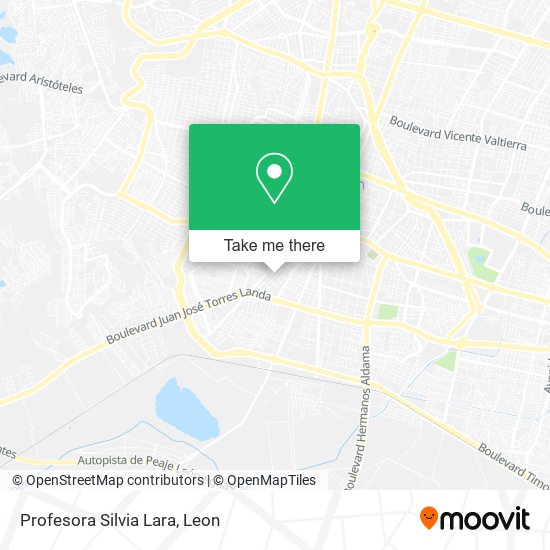 Profesora Silvia Lara map