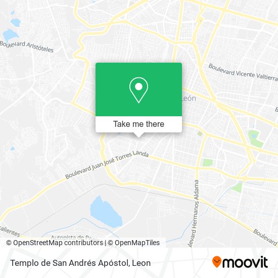 Mapa de Templo de San Andrés Apóstol