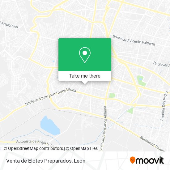 Mapa de Venta de Elotes Preparados